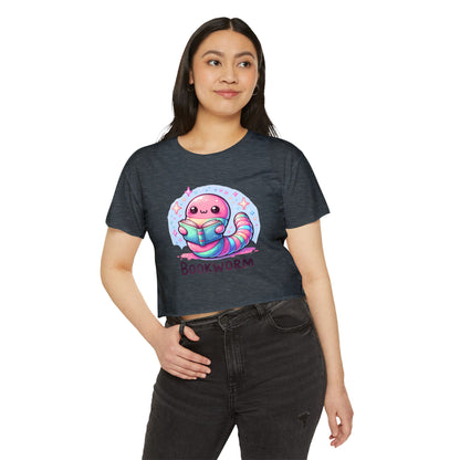 Kawaii Bookworm Crop Top