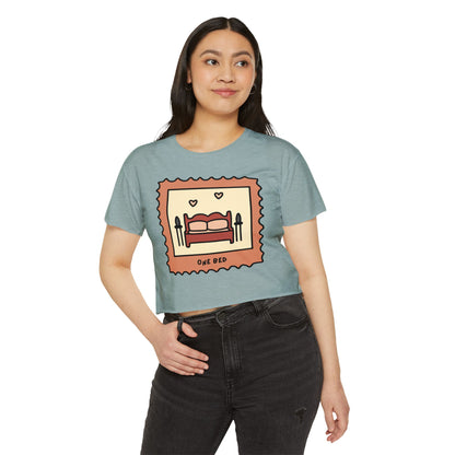 One Bed Book Trope Crop Top