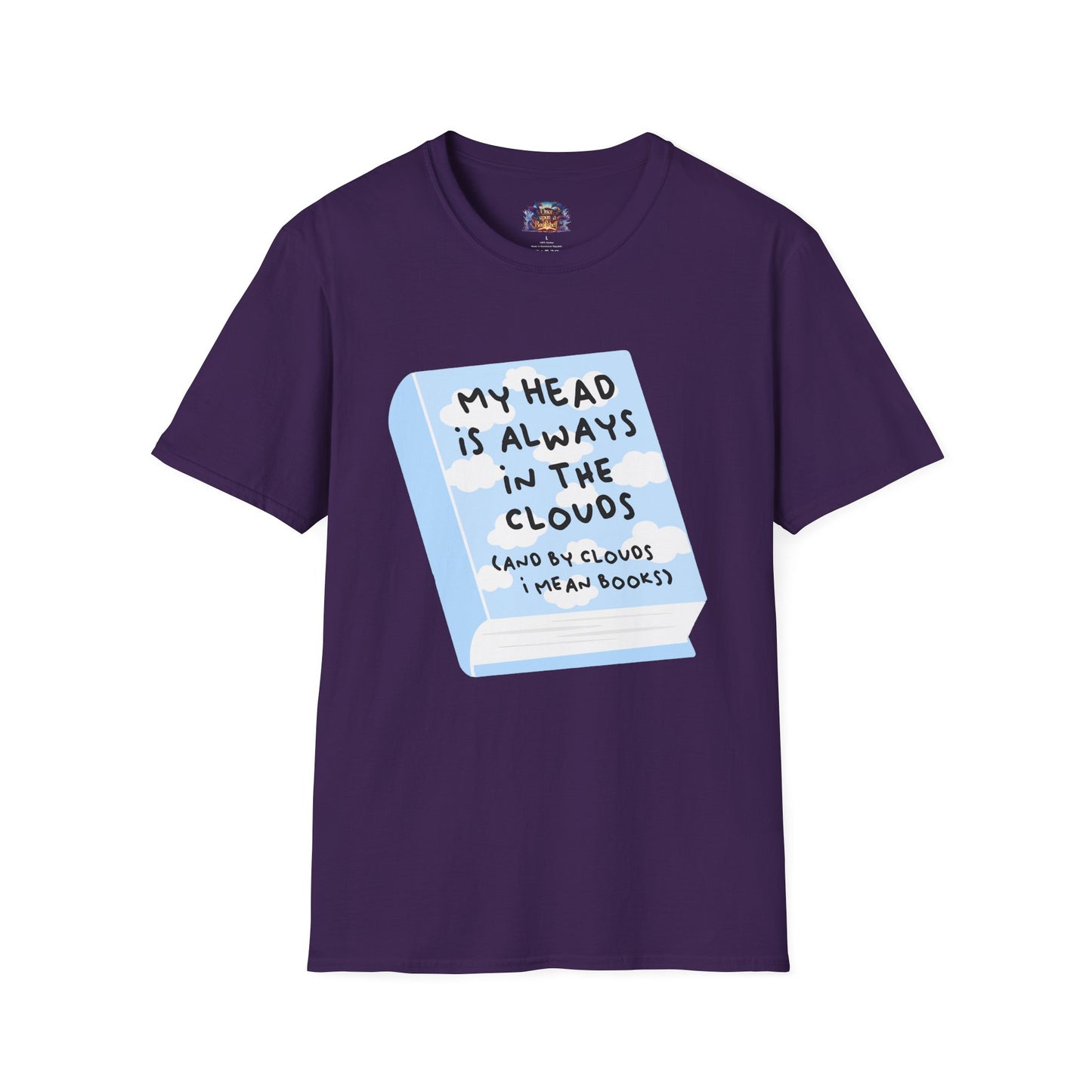 My Head Is Always in the Clouds (Books) T-Shirt