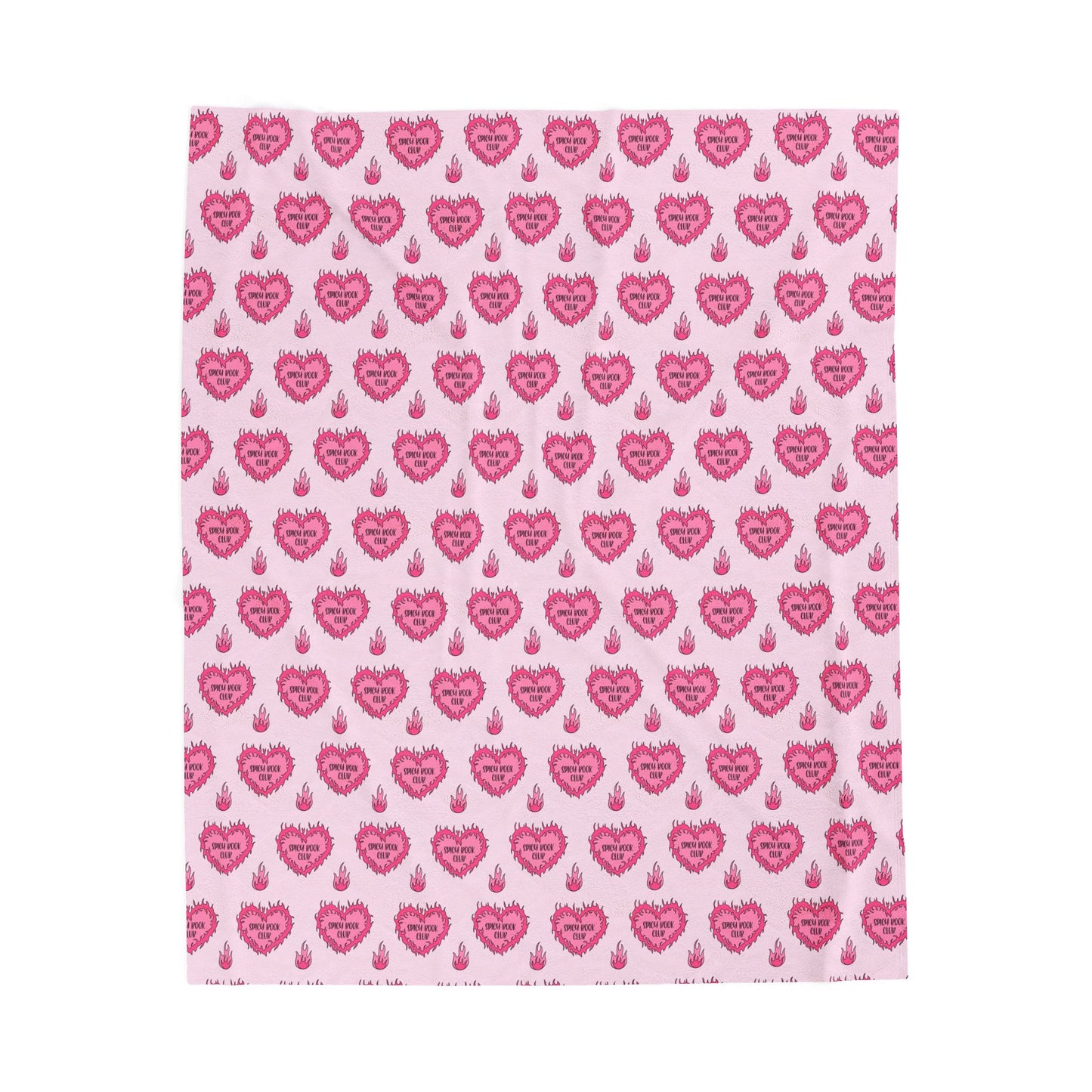Cozy Spicy Book Club Velveteen Plush Blanket