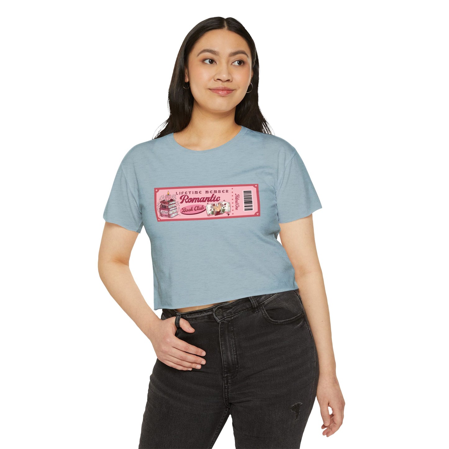 Romantic Book Club Membership Crop Top