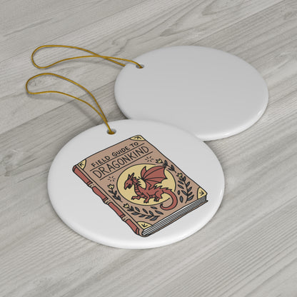 Field Guide to Dragonkind Ceramic Ornament